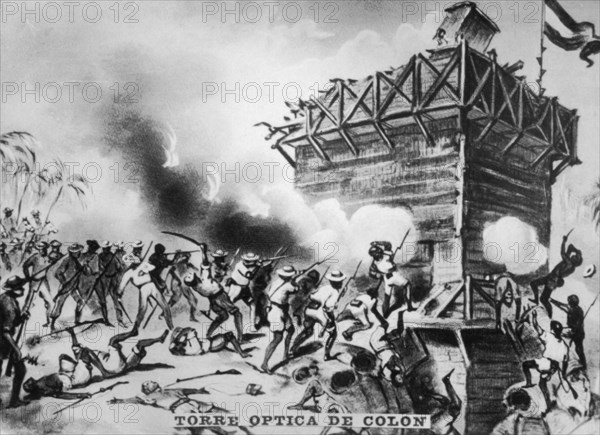 Tower at Colon, 1871 (c1910). Artist: Unknown
