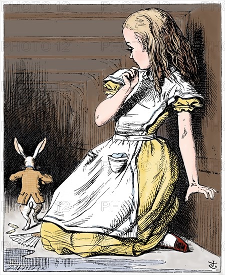 Scene from Alice's Adventures in Wonderland by Lewis Carroll, 1865. Artist: John Tenniel