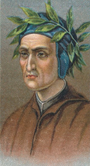 Dante Alighieri (1265-1321), Italian Florentine poet, 1924. Artist: Unknown