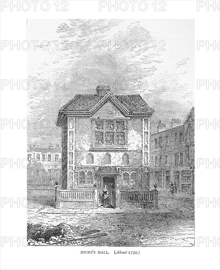 Hicks Hall, 1750. 1878. Artist: Unknown