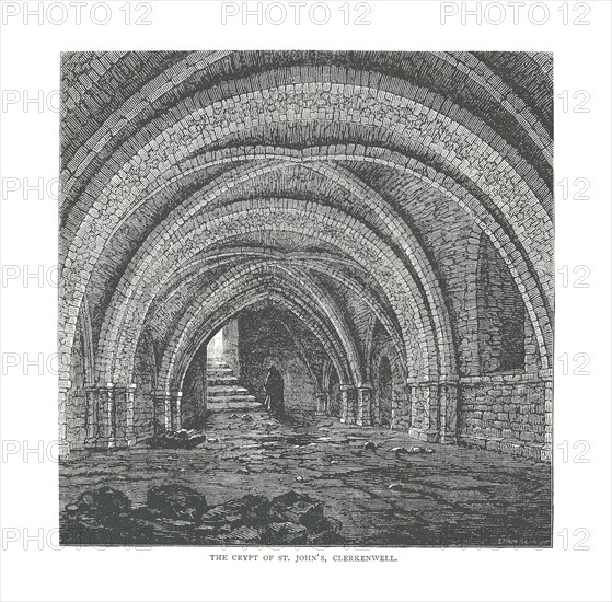 The Crypt of St.John's, 1878. Artist: Unknown