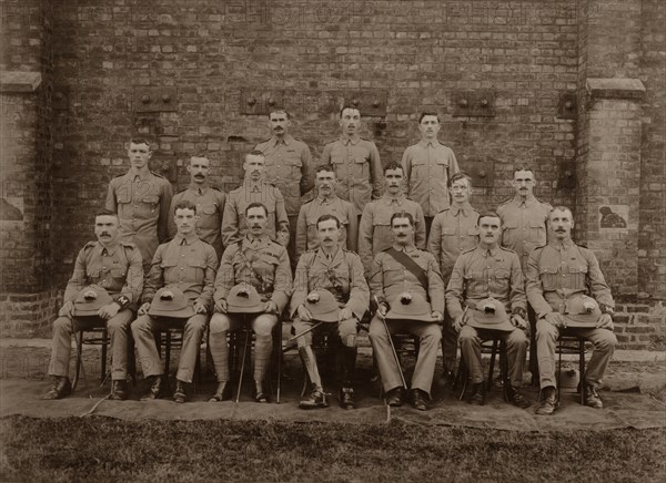 The Regimental Police of the 1st Royal Munster Fusiliers, Rangoon, Burma, 1913. Artist: Unknown