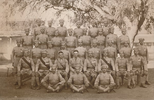 The Indian Platoon of the First Battalion, The Queen's Own Royal West Kent Regiment. Poona, India, 1 Artist: Unknown