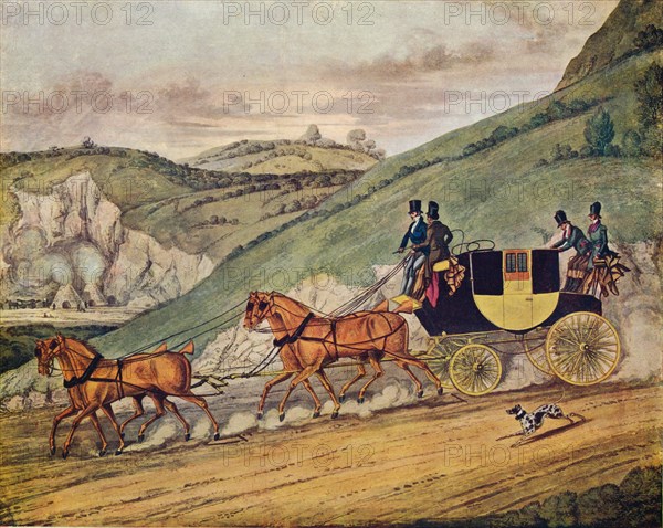 Four in Hand, 1907. Artist: James Pollard