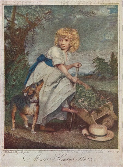 Master Henry Hoare (1784-1836), as a Boy, Gardening, 1883 (1906). Artist: Charles Wilkinson