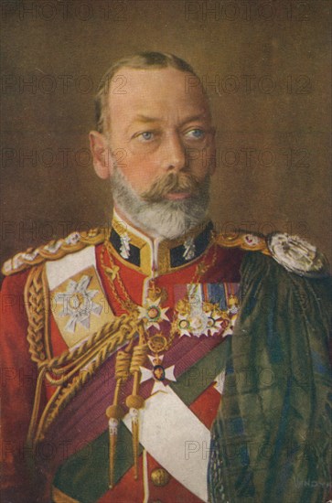 King George V (1865-1936) as Colonel-in-Chief of The Black Watch. Artist: Unknown