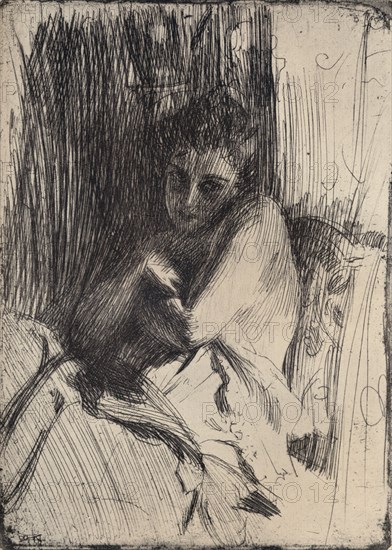 The Model, 1880-1906, (1906). Artist: Anders Leonard Zorn