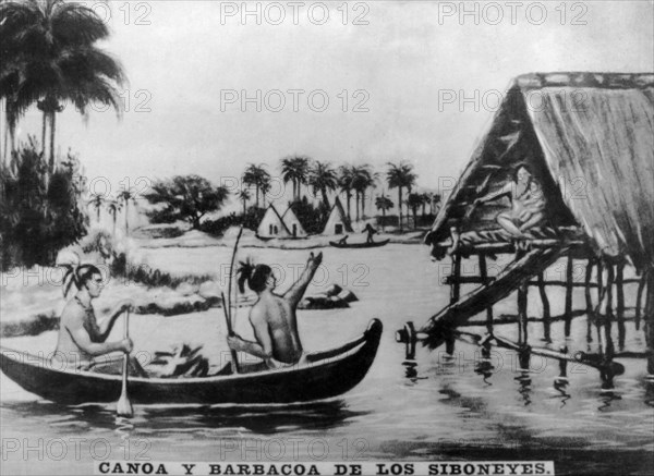 Canoa and Barbacoa,  1920s. Artist: Unknown