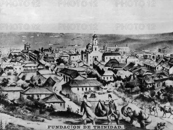 Foundation of Trinidad, (1534), 1920s. Creator: Unknown.