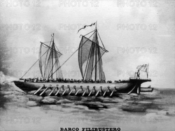 Filibustero Ship,  (16th century ), 1920s. Artist: Unknown.