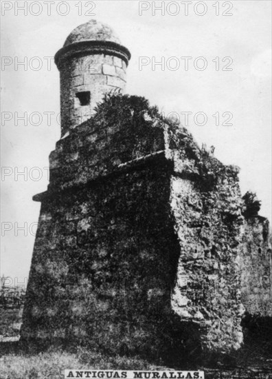 Ancient Havana city walls,  (1667), 1920s. Artist: Unknown