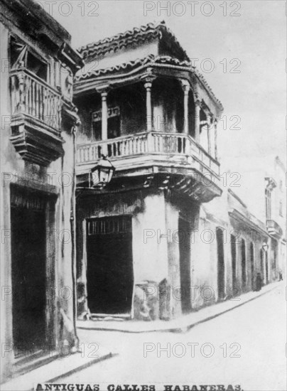 Old Havana Streets, (18th century), 1920s. Artist: Unknown