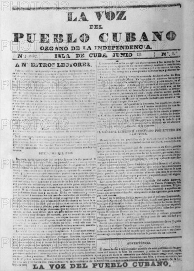 The voice of the people newspaper, (1852), 1920s. Artist: Unknown