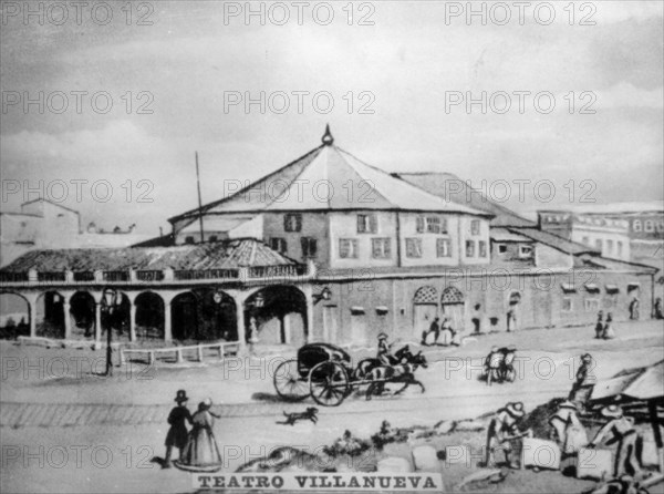 Theater Villanueva, (1869), 1920s. Artist: Unknown