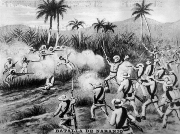 The Battle of Naranjo, (1874), 1920s. Artist: Unknown