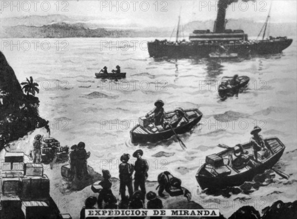 Expedition of Miranda, (1897), 1920s. Artist: Unknown