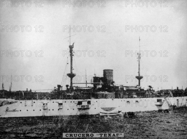 The Texas Battleship, (1898), 1920s. Artist: Unknown