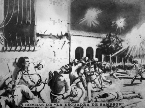 The bombs of Sampson Squadron, (1898), 1920s. Artist: Unknown