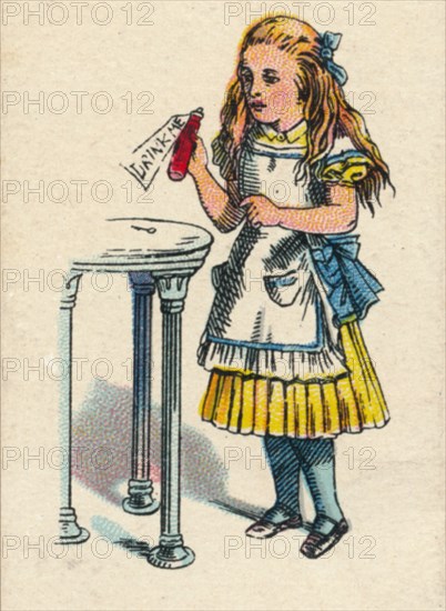 Alice and the Bottle, 1930. Artist: John Tenniel