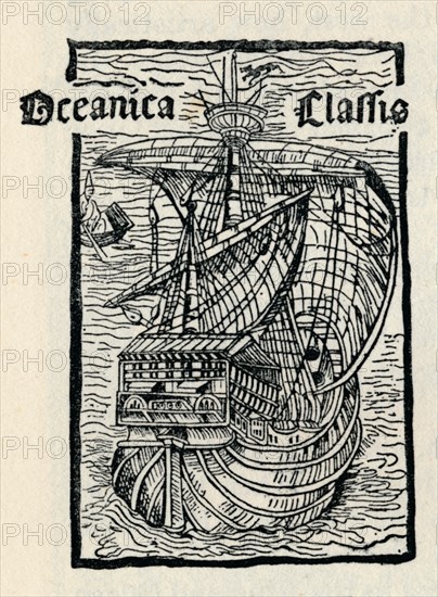 Columbus's Ship, The Santa Maria, (1493), 1912. Artist: Unknown