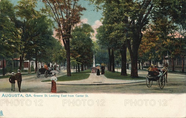 Greene Sreet, looking east from Center Street, Augusta, Georgia, America, c1910. Artist: Unknown