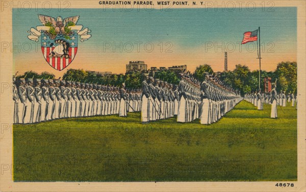 Graduation Parade, West Point, New York, c1940s. Artist: Unknown