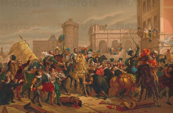 L'Entree d'Henri IV a Paris (the entry of Henri IV into Paris)', 1817. Artist: Unknown.