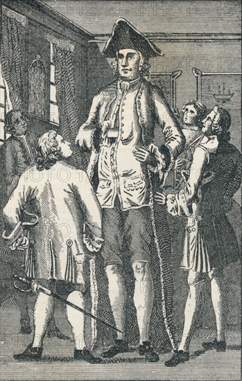 Mr Henry Blacker the British Giant, (c1750), 1894. Artist: Unknown