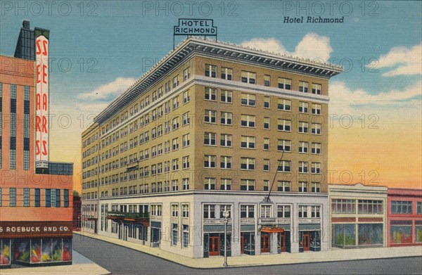 Hotel Richmond, Augusta, Georgia, 1943. Artist: Unknown