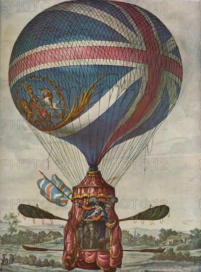 Vincent Lunardi's Second Balloon: 13 May 1785, (1937). Creator: Unknown.