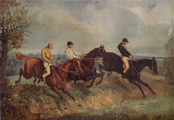 Steeplechasing, c1805-1851, (1924). Artist: Henry Thomas Alken