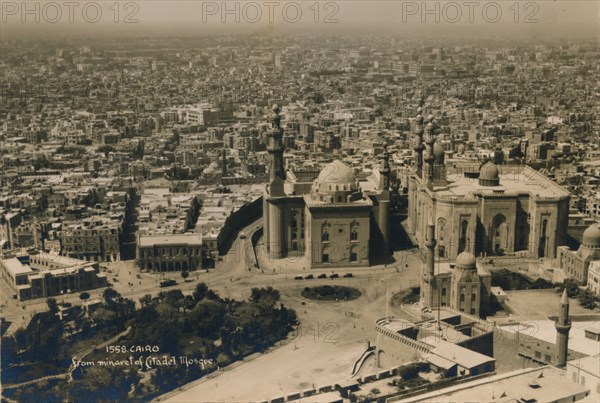 Cairo, from the minaret of Citadel Mosque, 1936. Artist: Unknown