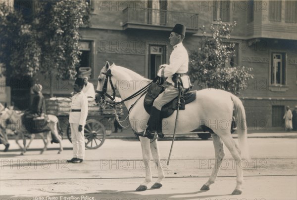 Egyptian Police, Cairo, Egypt, 1936. Artist: Unknown