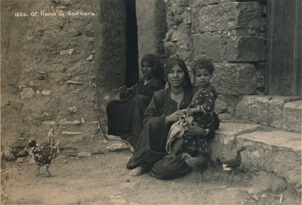 At Home in Sakkara, Egypt, 1936. Artist: Unknown