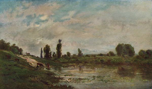 The Drinking Place, c1827-1878, (1906-7). Artist: Charles-Francois Daubigny