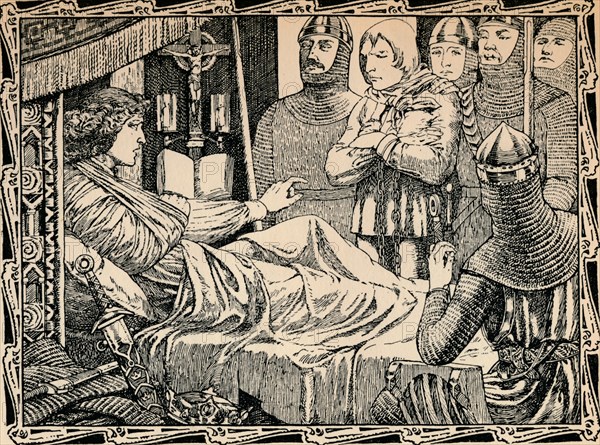 Death of King Richard I, 1902. Artist: Patten Wilson