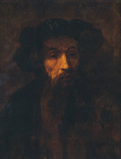 A Bearded Man in a Cap, (1657), 1903. Artist: Rembrandt Harmensz van Rijn