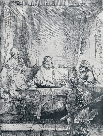 The Supper at Emmaus, (1654), 1903. Artist: Rembrandt Harmensz van Rijn