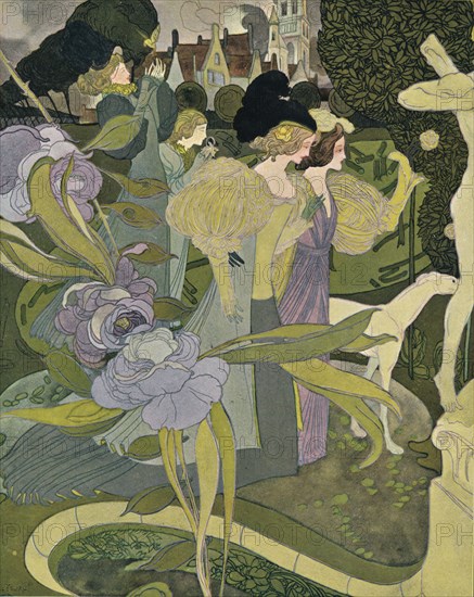 Les Jardins D'Armide, c1888-1898, (1898). Artist: Georges Joseph van Sluijters