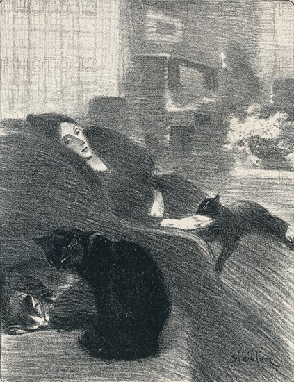 Quand Nous Serons Vieux from Chansons De Femmes, 1897, (1898). Artist: Theophile Alexandre Steinlen