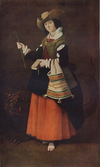 Saint Margaret of Antioch, c1630, (1937). Artist: Francisco de Zurbaran