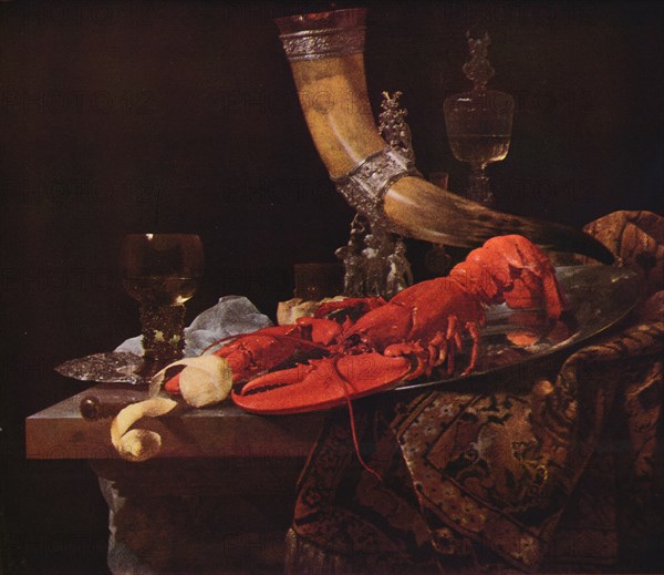 Still Life with Drinking-Horn, c1653, (1938). Artist: Willem Kalf