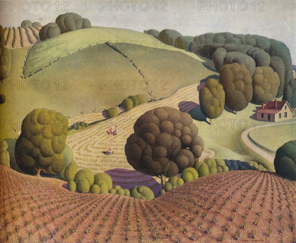 Young Corn, 1931, (1938). Artist: Grant DeVolson Wood