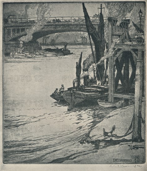 At Vauxhall, 1925. Artist: Sir Leslie Matthew Ward