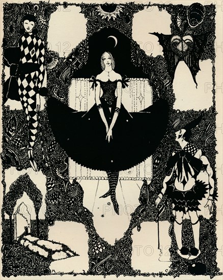 Columbine, c 1900-1930, (1925). Artist: Harry Clarke