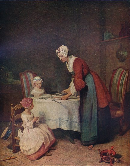 Le Benedicite (Grace before Meat), c1740. (1911). Artist: Jean-Simeon Chardin