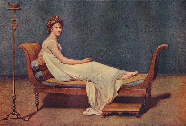 Portrait of Madame Recamier, 1800, (1911). Artist: Jacques-Louis David