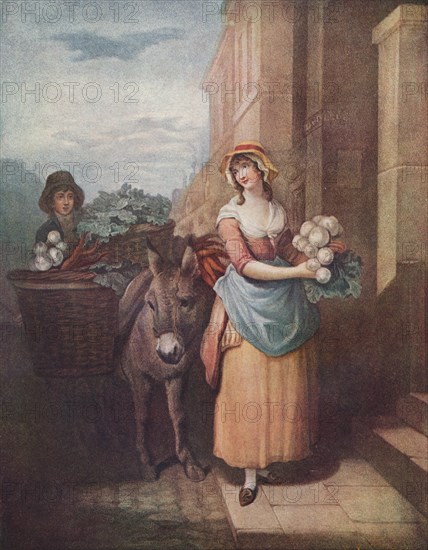 Cries of London Plate 13: Turnips & Carrots, Carottes & Navets, 1797. (1911). Artist: Unknown