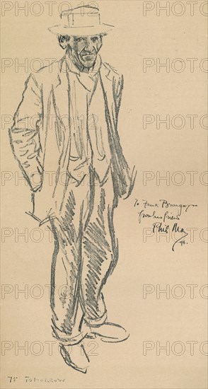 A Self Portrait of Phil May, 1896, (1903). Artist: Philip William May