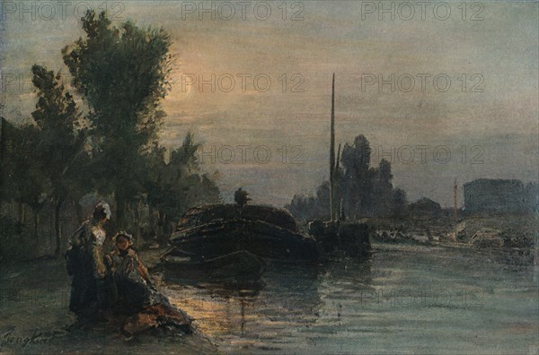 Moonlight, c1870, (1903). Artist: Johan Barthold Jongkind